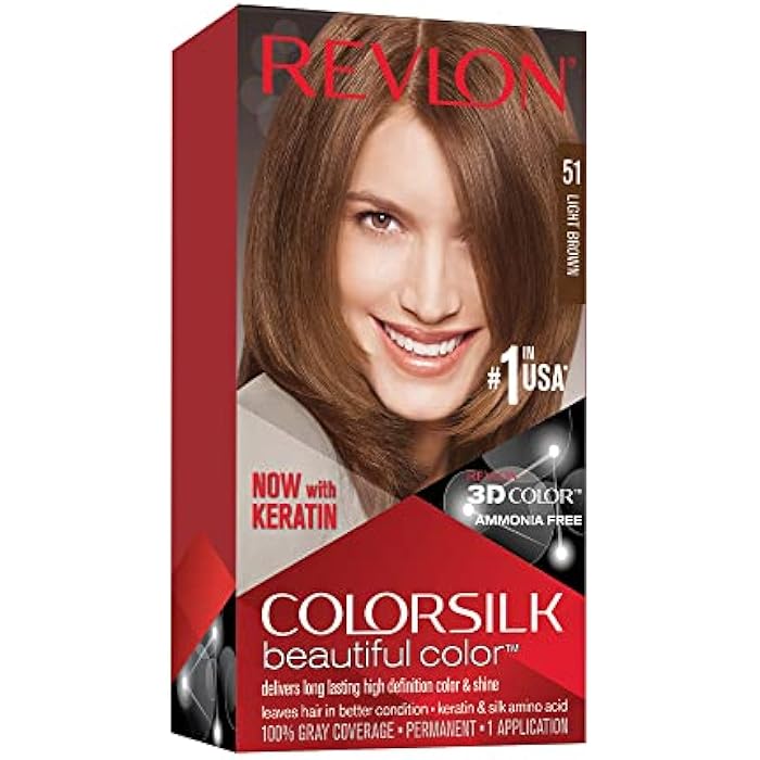 Revlon Colorsilk Permanent Hair Color - # 51 Light Brown - Image 1